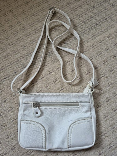 Handtasche weiß lederoptik - handtasche,