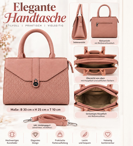 Elegante damen handtasche - elegante,