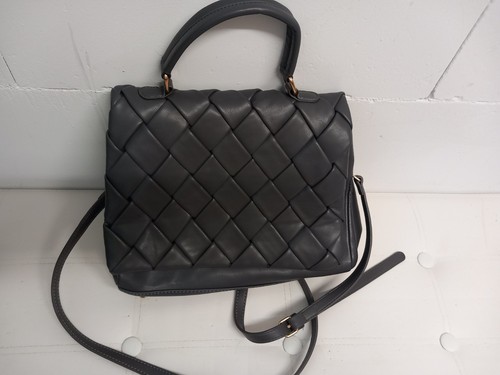 Handtasche grau flechtoptik - handtasche,,